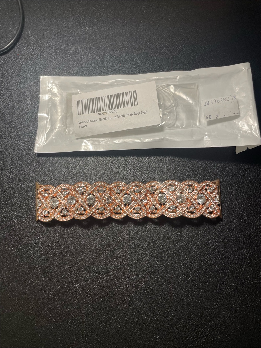 Rose Gold Bling Apple Replacement Watch Band - Picture 2 of 13